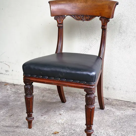 A William IV mahogany dining chair