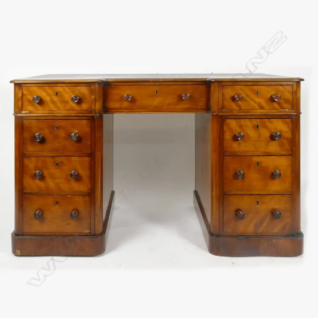 A Victorian twin pedestal desk Image 1++