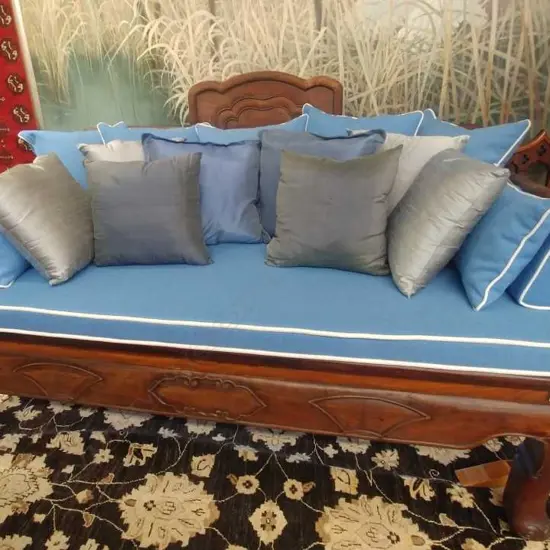 An old Chinese rosewood 'opium bed'