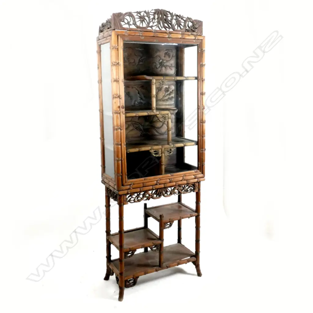 A Chinese teak display cabinet Image 1++