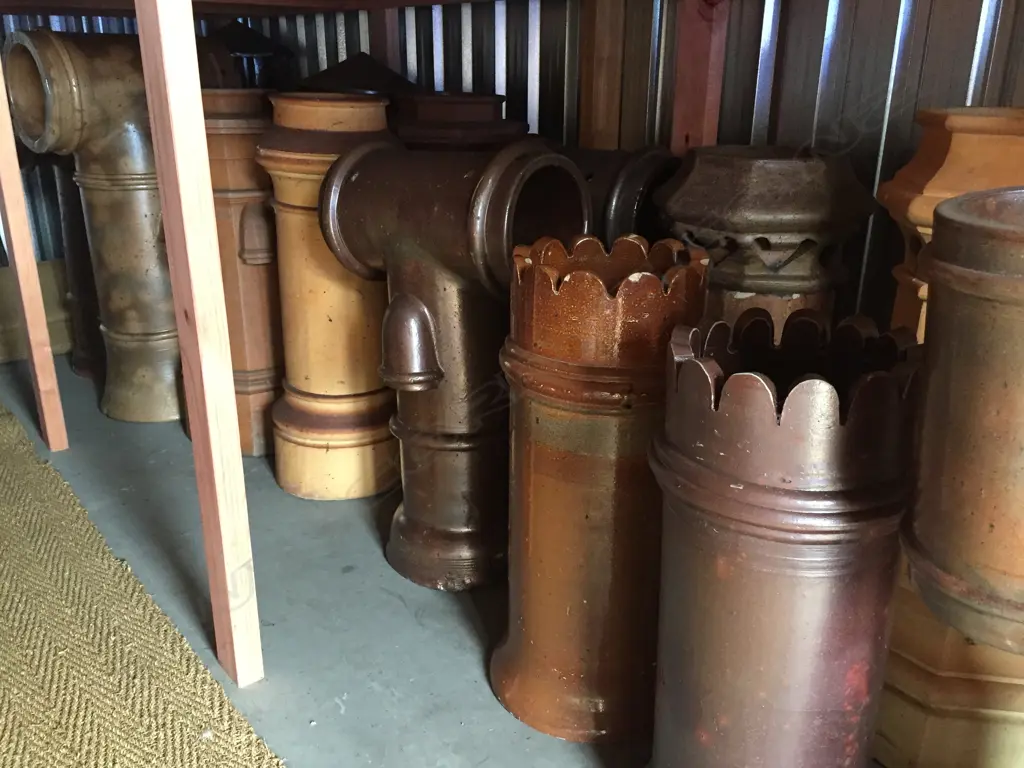 Three various diameter pottery 90° bends Image 1++