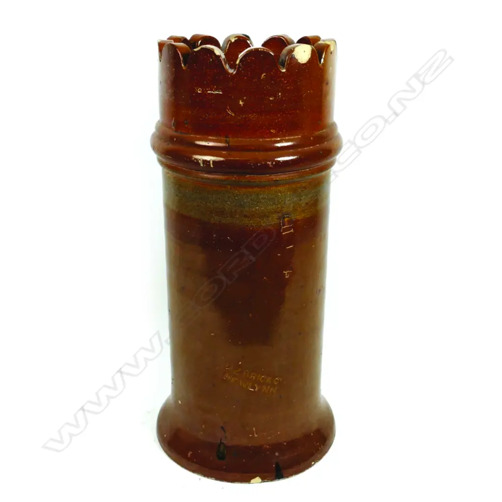 A N.Z. Brick Co. New Lynn salt glaze chimney pot Image 1++