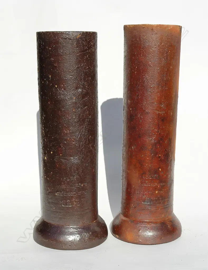 Two G. Boyd stamped pipe sections Image 1++