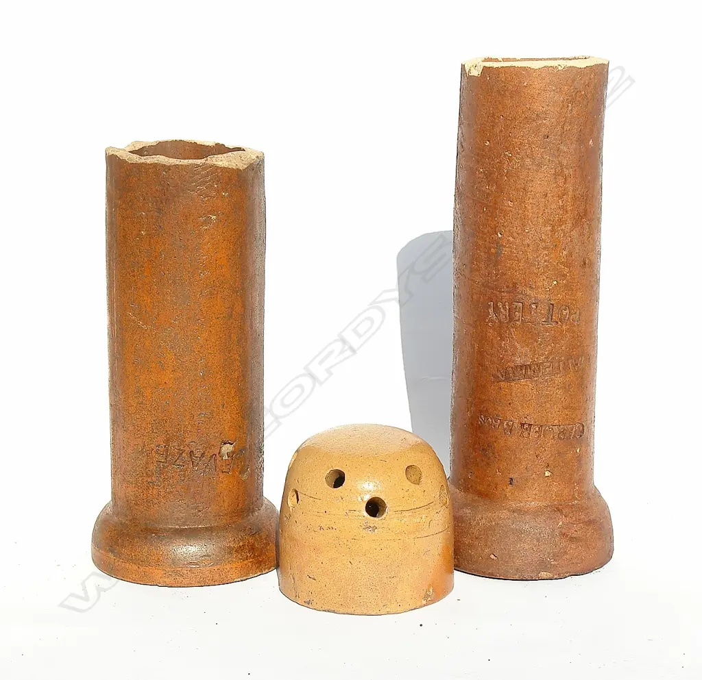 Three colonial pottery items Image 1++