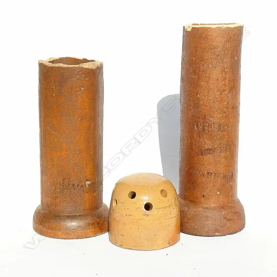 Three colonial pottery items
