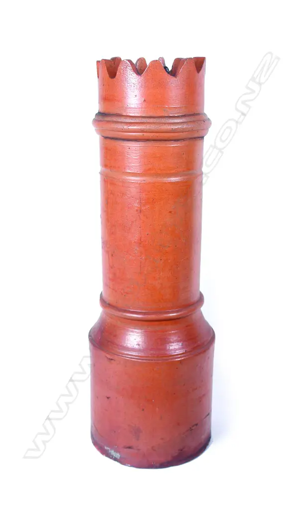 A late 19thC Carder Bros. (Auckland) tall salt glazed chimney pot Image 1++
