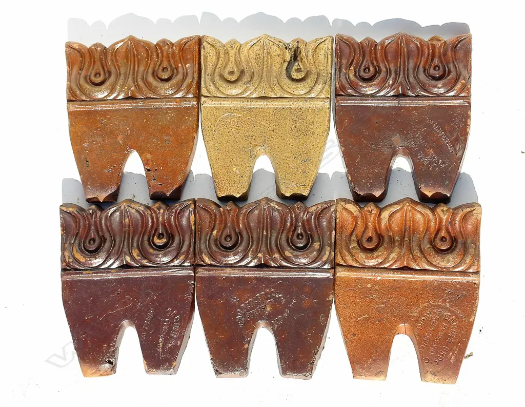 14 various double tulip design edging tiles Image 1++