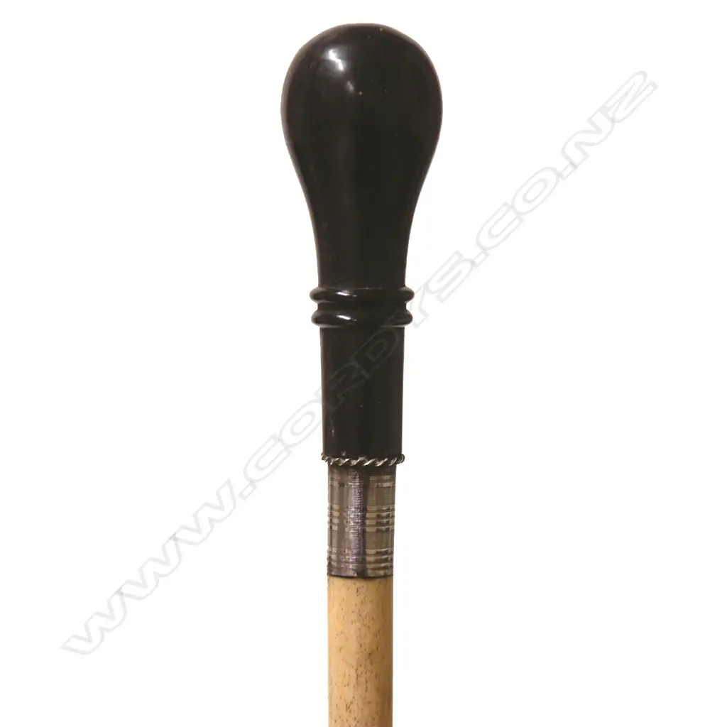 A whalebone and wood walking stick Image 1++