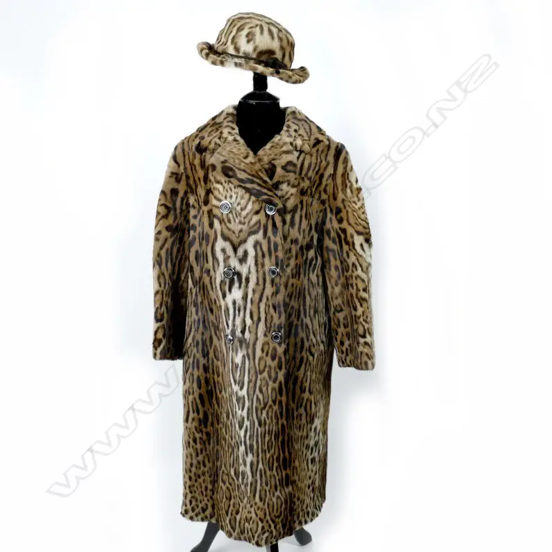 A full length ocelot fur coat Image 1++