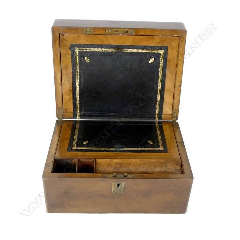 A turn of the century walnut writing slope Image 1++