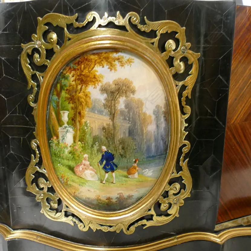 A French parquetry jewellery case by Maison Alphonse Giroux et Cie. Paris Image 1++