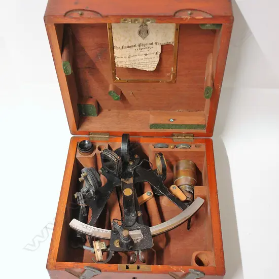 An early 20thC H. Hughes & Son Ltd of London sextant