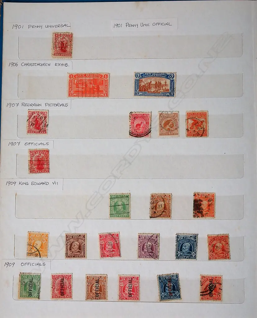 An album with N.Z stamp collection Image 1++