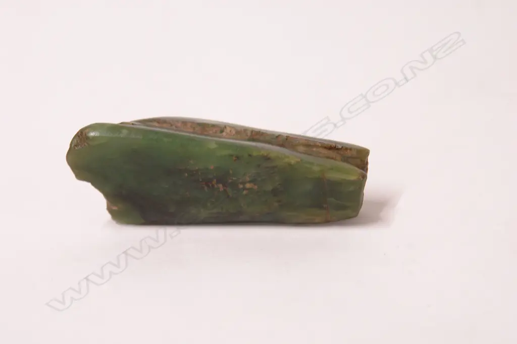 A pre-European Maori pounamu worked block Image 1++