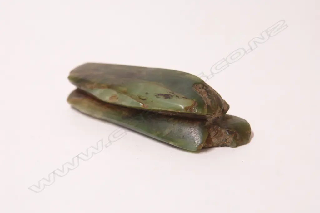 A pre-European Maori pounamu worked block Image 1++