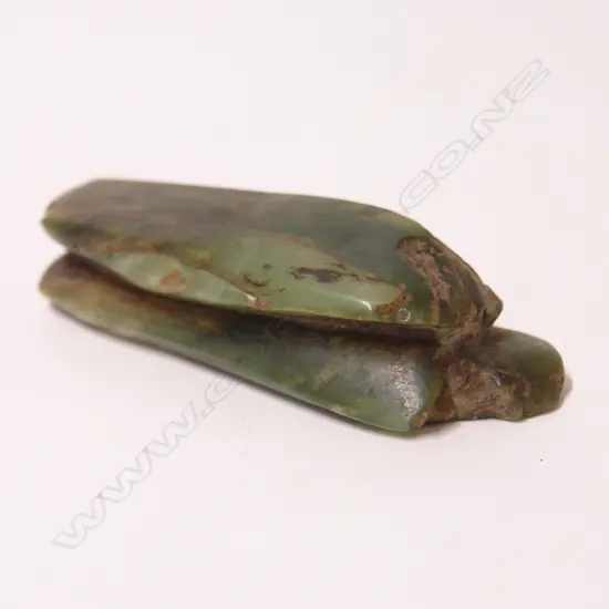 A pre-European Maori pounamu worked block