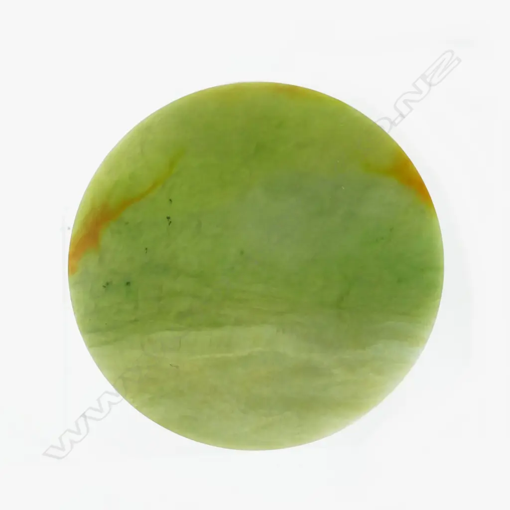 A contemporary pounamu disc in basalt stand by Richard Moore Image 1++