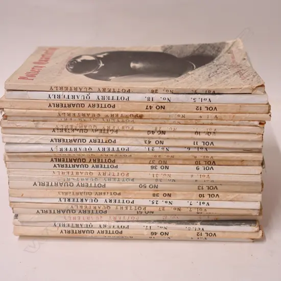 33 issues of the 'Pottery Quarterly' magazine