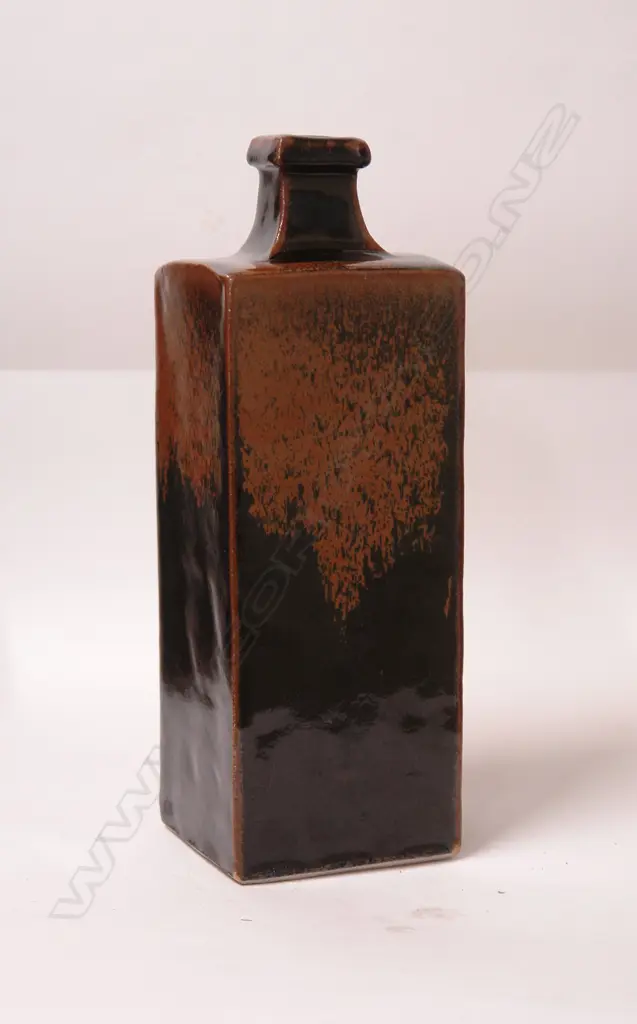 A Len Castle square section bottle vase Image 1++