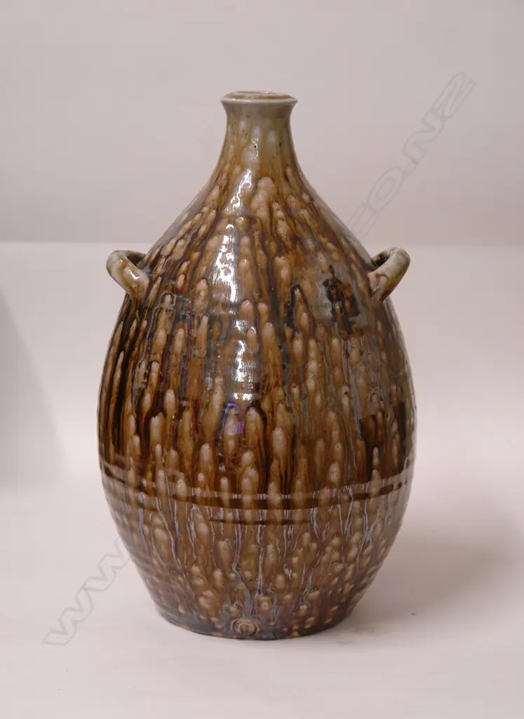 A Len Castle Crum Brickworks salt glazed stoneware flagon Image 1++