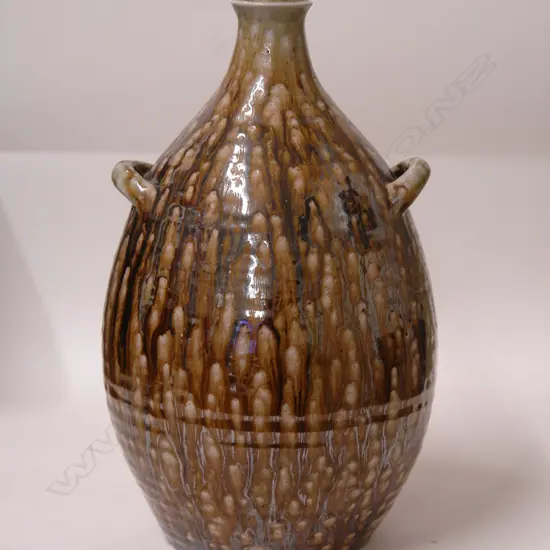 A Len Castle Crum Brickworks salt glazed stoneware flagon