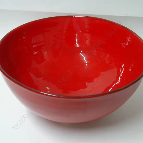 A Len Castle 'Red Lava Bowl'