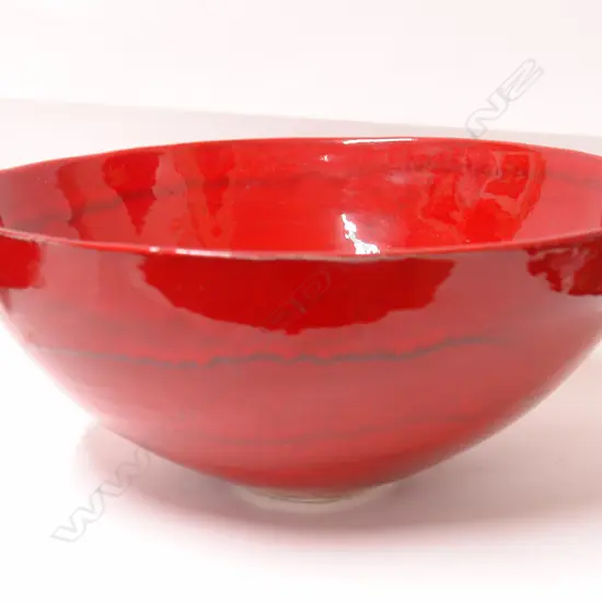 A Len Castle 'Red Lava Bowl'