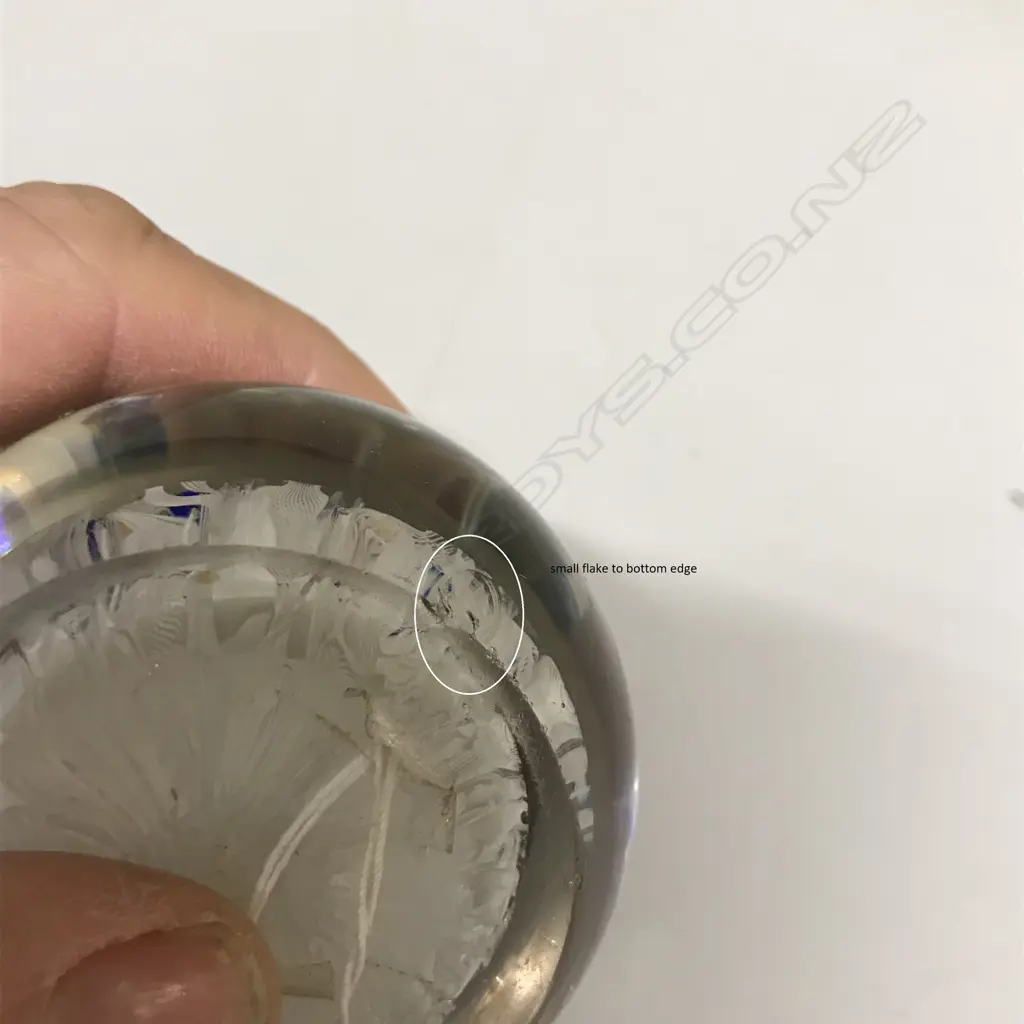 A 19thC attributed Clichy or Baccarat millefiori and latticino glass paperweight Image 1++