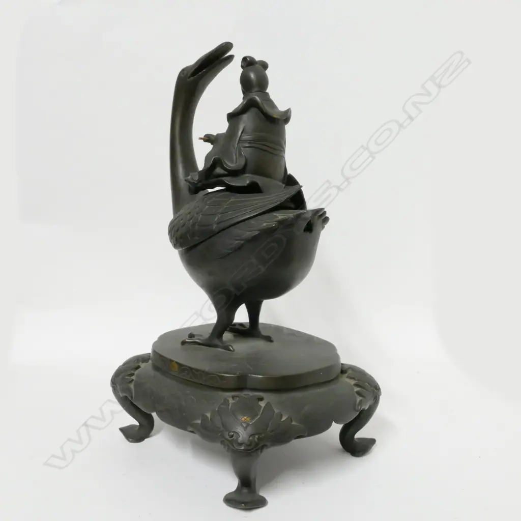 A 19thC Japanese bronze censer Image 1++