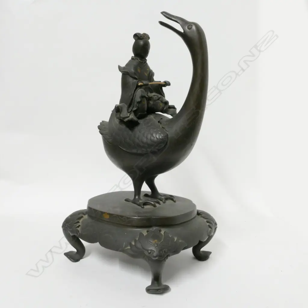 A 19thC Japanese bronze censer Image 1++