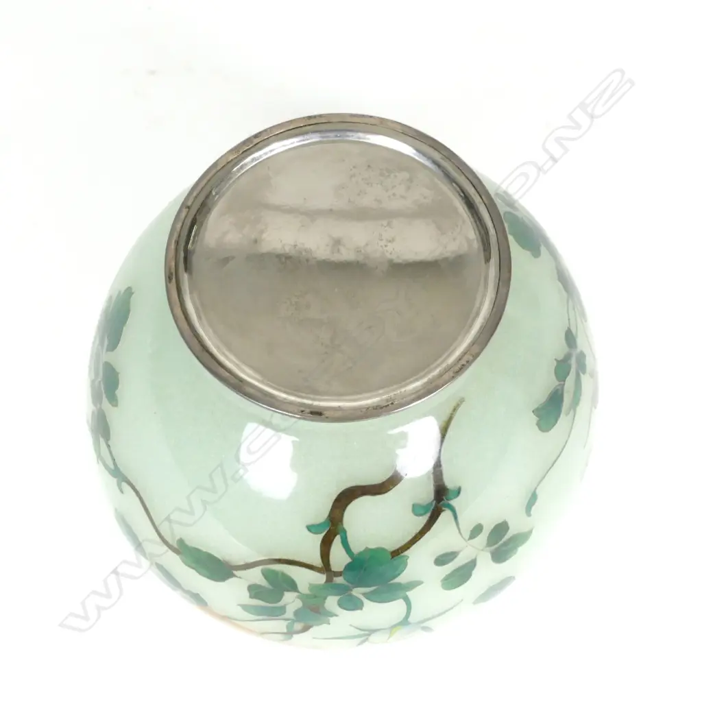 A Japanese plique-à-jour cloisonné baluster vase Image 1++