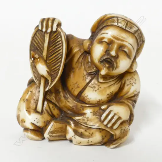 A 19thC ivory netsuke