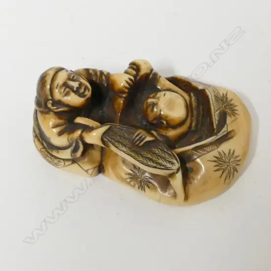 A 19thC ivory netsuke
