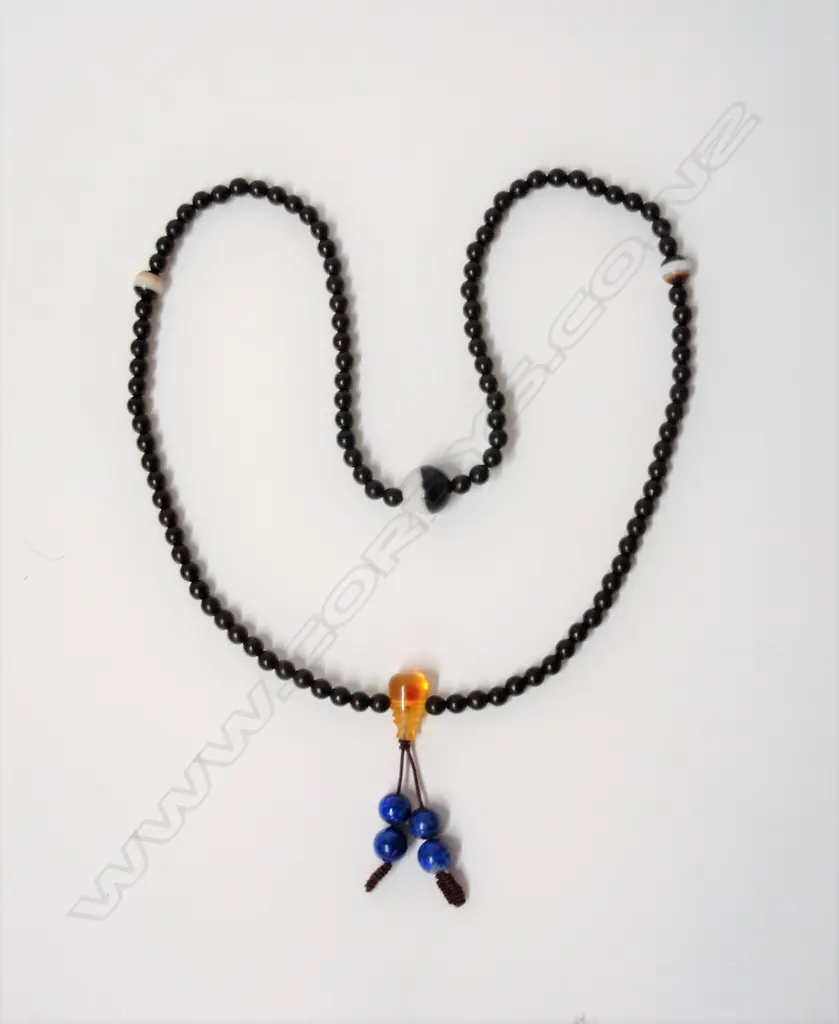 A rosewood bead mala necklace Image 1++