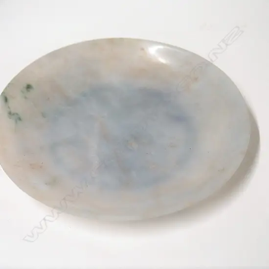 A fine Chinese Hotan jade shallow dish