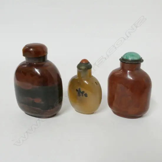 Three Chinese snuff bottles
