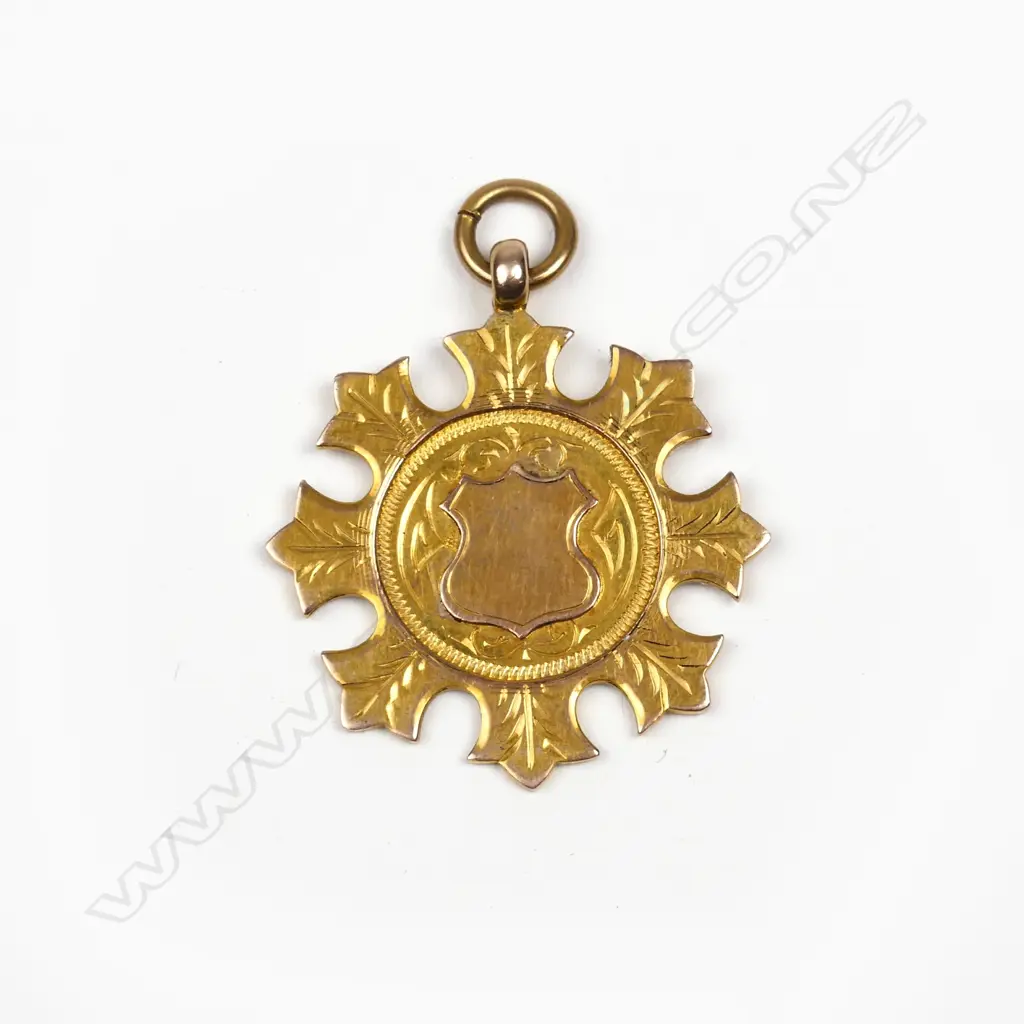 A 9ct. gold medal Image 1++