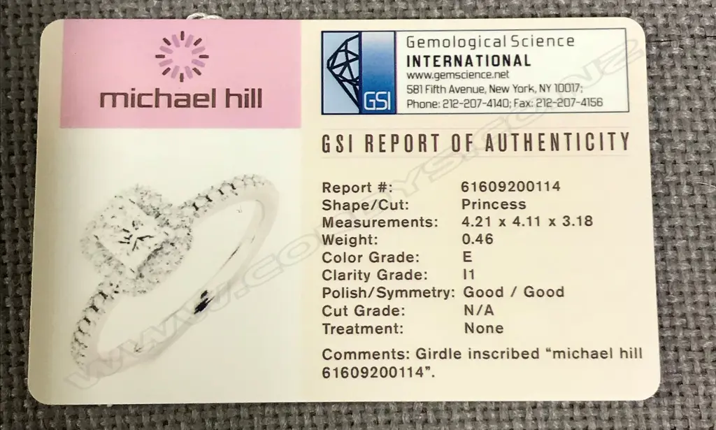 A 14ct. white gold and diamond ring Image 1++