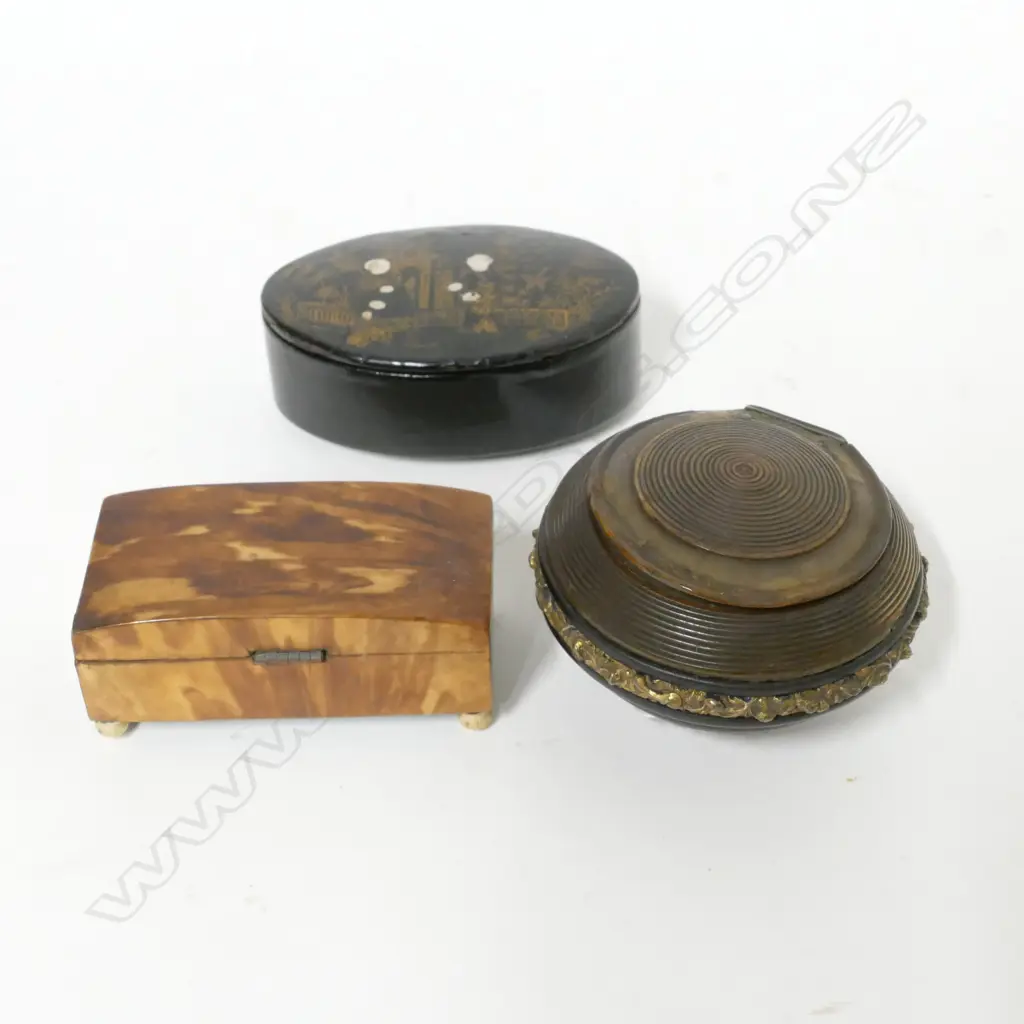 Three 19thC snuff boxes Image 1++