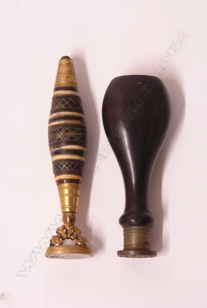 Two 19thC desk seals Image 1++