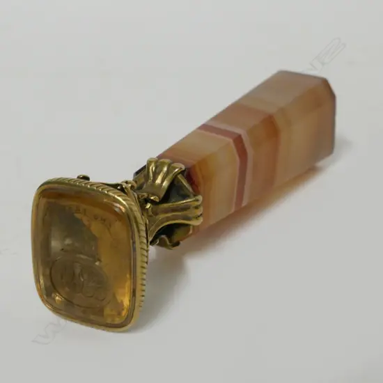 An impressive 19thC desk seal