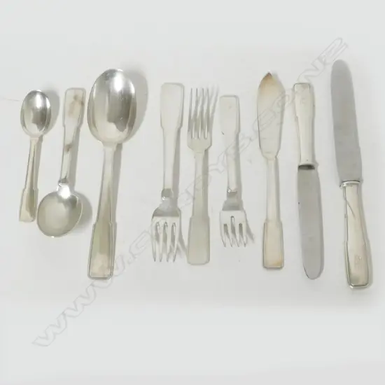 An extensive 140 piece Italian Art Déco .800 silver table service by Ricci & C. S.p.A.