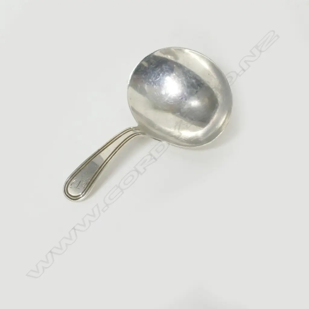 A George III silver tea caddy spoon Image 1++