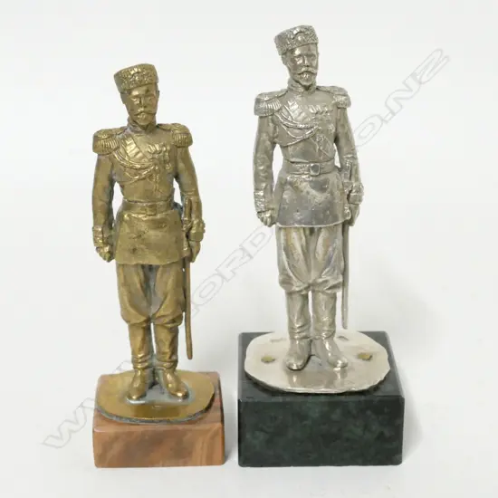 A late 19thC Russian silver figure of a Cossack