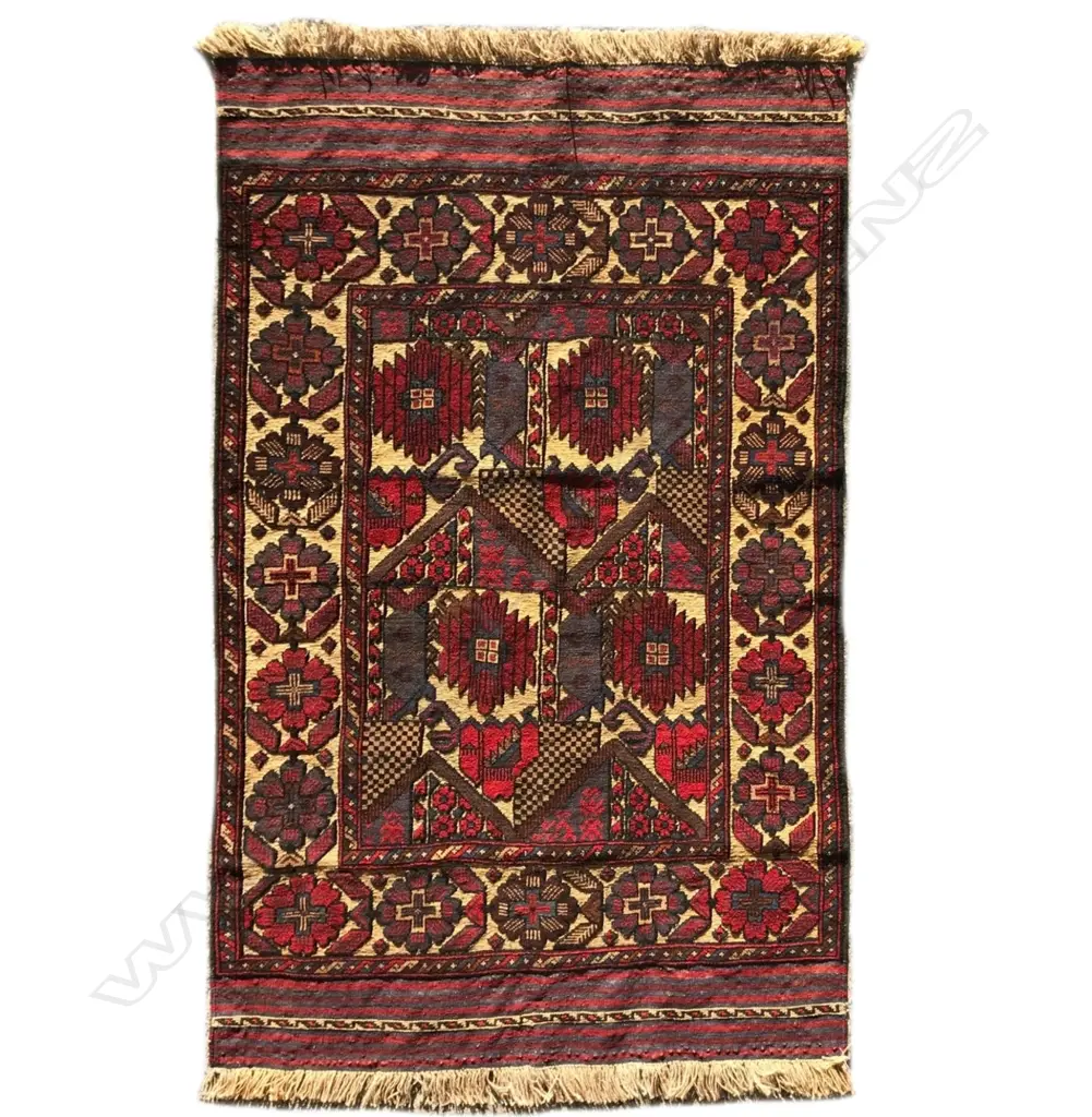 A hand knotted and woven mixed pile Berjusta rug Image 1++