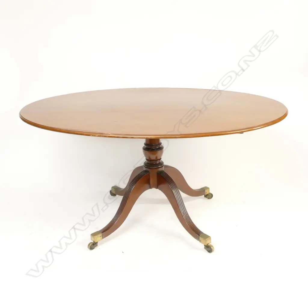 A Victorian walnut tilt-top supper table Image 1++
