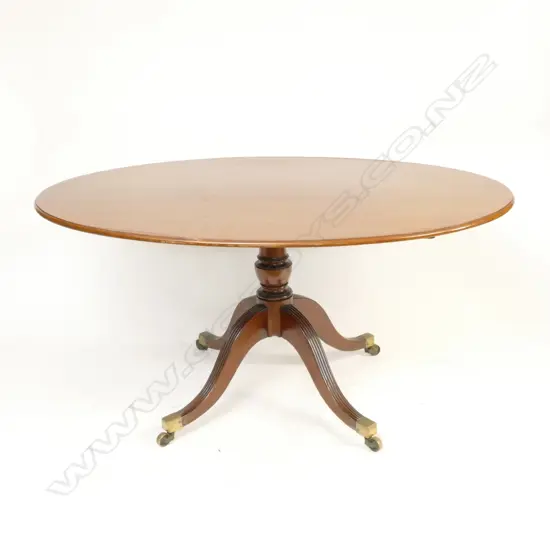 A Victorian walnut tilt-top supper table