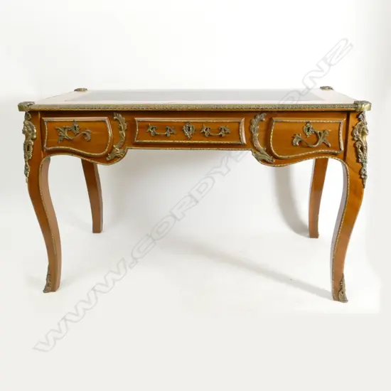 An early 20thC bureau plat in the Louis XV manner