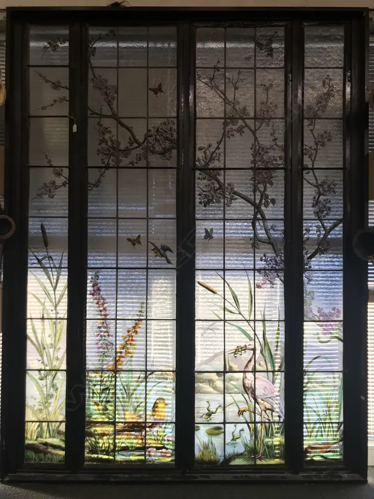 A large and impressive Arts and Crafts stained glass window Image 1++