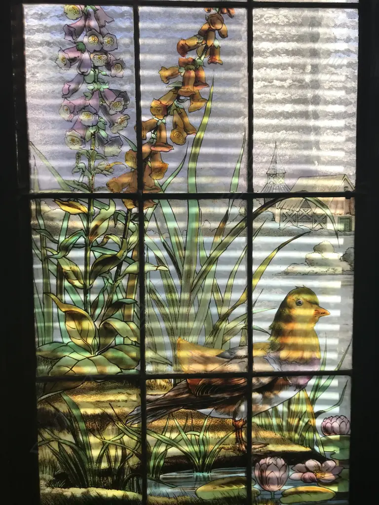 A large and impressive Arts and Crafts stained glass window Image 1++